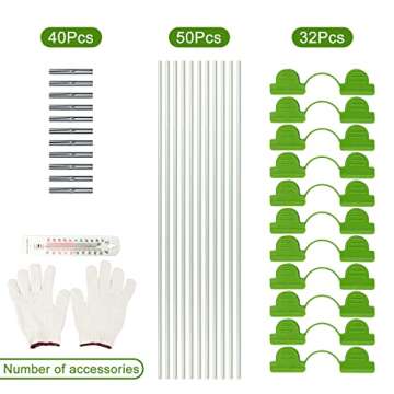 Durable Greenhouse Hoops for Garden Raised Beds