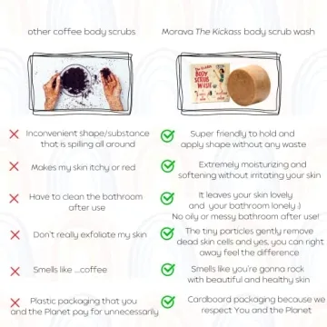 Morava Exfoliating Body Scrub Bar for Radiant Skin