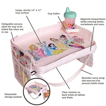 Disney Baby 3-in-1 Travel Tray & Tablet Holder for Kids