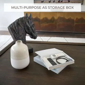 Beautiful Decorative Books - Set of 2 Linen Boxes Enhance Your Coffee Table, Bookshelf or Mantle Decor - Stylish Fake/Faux Books for Modern Home Decoration, Photo Storage and as a Keepsake Box