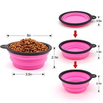 Portable SLSON Collapsible Dog Bowls for Pets