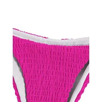 SweatyRocks Women's Stylish Ribbed Two-Piece Swimsuit