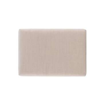 Riverbay Furniture 25" Transitional Wood/Fabric Backless Counter Stool in White