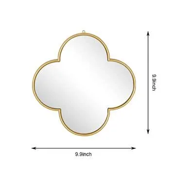 Stylish DECANIT Gold Clover Mirrors for Your Home Decor