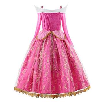JerrisApparel Girls Princess Costume for Halloween Dress Up