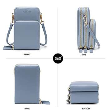 myfriday Small Crossbody Cell Phone Bag for Women, Mini Over Shoulder Handbag Purse with Credit Card...