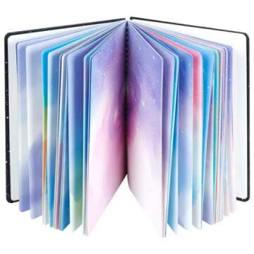 SIIXU Space Spiral Notebooks & Journals - Colorful Creative Writing Journal
