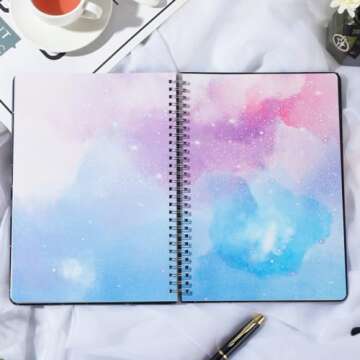 SIIXU Space Spiral Notebook - Creative Writing Journal