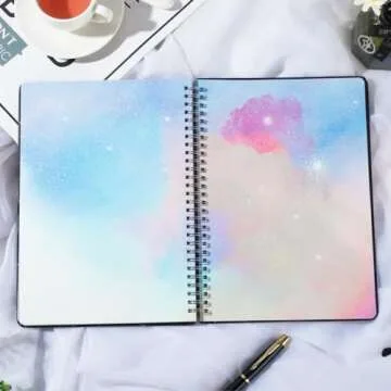 SIIXU Space Spiral Notebook - Creative Writing Journal