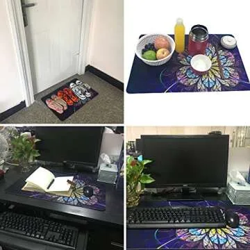 Coloranimal Christmas Doormat - We're All Mad Here Design