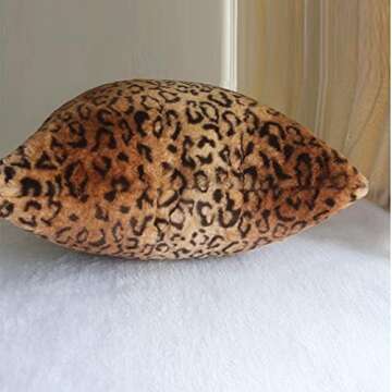 Luxury Leopard Fur Throw Pillow Covers for Home Decor