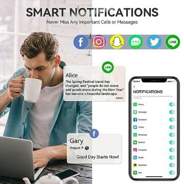 Men Smart Watches with Bluetooth Calling Rugged 1.96" AMOLED HD Big Screen Sports Smartwatches for iPhone Android Phones Waterproof Fitness Tracker Heart Rate Sleep Monitor Activity Tracker (Gold)