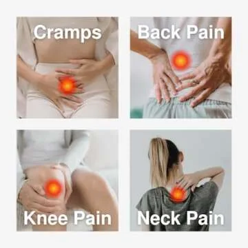 Glow Heating Pad with Flaxseed & Lavender for Hot & Cold Therapy, Microwavable Heat Pad for Back, Neck, Shoulder, Knee, Leg & Menstrual Cramp Relief, Washable & Reusable, One Size Fits All