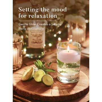 Buy Ashlux White Floating Candles 2 inch 24 Pack