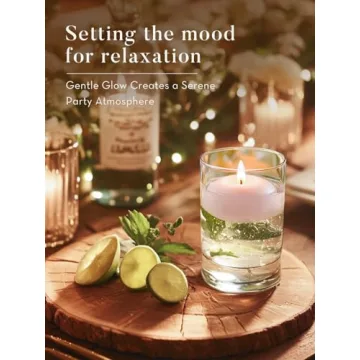 Buy Ashlux White Floating Candles 2 inch 24 Pack