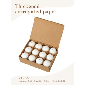 Buy Ashlux White Floating Candles 2 inch 24 Pack