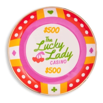 ban.do Novelty Trinket Tray, Ceramic Jewelry Dish, Small Decorative Tray for Keys or Decor, Cute Cas...