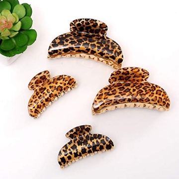 4 Pieces Hair Claw Clips for All Hair Types and Styles
