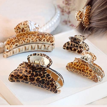 4 Pieces Hair Claw Clips for All Hair Types and Styles