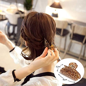 4 Pieces Hair Claw Clips for All Hair Types and Styles