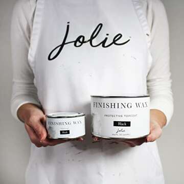 Jolie Finishing Wax - Odor-Free Protective Topcoat - Black
