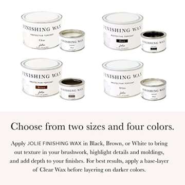 Jolie Finishing Wax - Odor-Free Protective Topcoat - Black