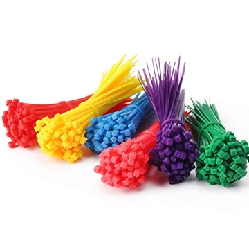 Colorful 4-Inch Zip Ties for Crafting and Organizing