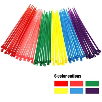 Colorful 4-Inch Zip Ties for Crafting and Organizing