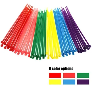Colorful 4-Inch Zip Ties for Crafting and Organizing
