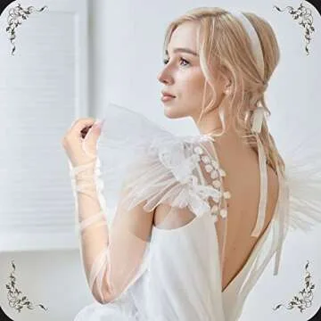 Elegant Tarpop Long Tulle Gloves for Weddings and Parties