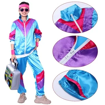 Alaiyaky 80s Men's Tracksuit - Retro Costume for Parties