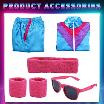 Alaiyaky 80s Men's Tracksuit - Retro Costume for Parties