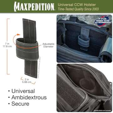 Maxpedition Universal CCW Holster (Black)