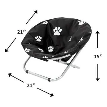 Comfortable Elevated Etna Round Pet Bed for Cats & Dogs