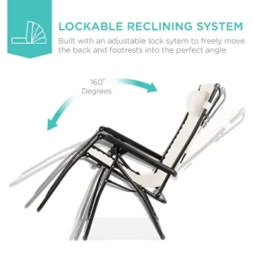 Folding Zero Gravity Chair with Adjustable Canopy Shade