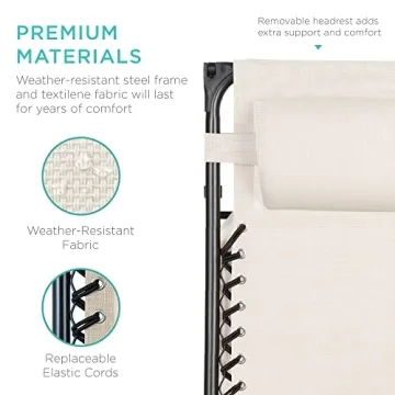 Folding Zero Gravity Chair with Adjustable Canopy Shade