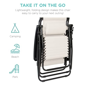 Folding Zero Gravity Chair with Adjustable Canopy Shade