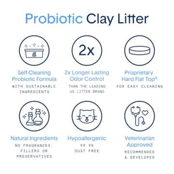 Boxie® Probiotic 40 Day Natural Odor Control Cat Litter, 28lb Clumping Clay Kitty Litter