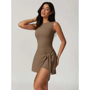 Stylish ABOCIW Women's Tennis Dress with Built-in Shorts