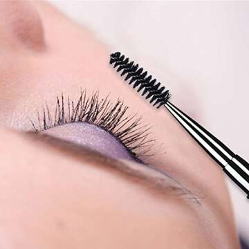Reusable Eyelash Brushes with Cap for Eco-Friendly Beauty