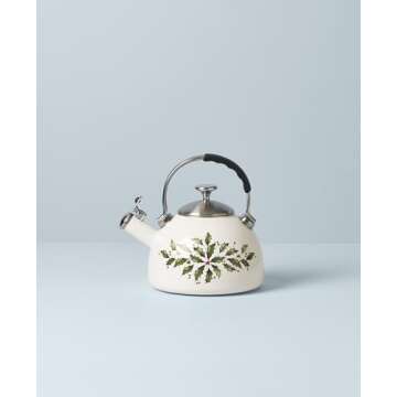 Lenox 892561 Holiday Tea Kettle, Christmas Theme