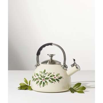 Lenox 892561 Holiday Tea Kettle, Christmas Theme