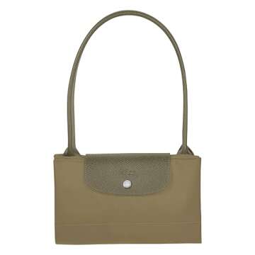 Longchamp Le Pliage Large Shoulder Tote Bag, Artichoke