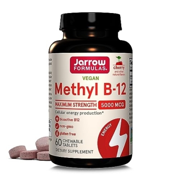 Jarrow Methyl B-12 5000 mcg - Boost Energy & Brain Health