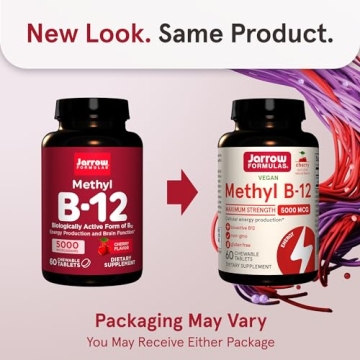 Jarrow Methyl B-12 5000 mcg Energy Brain Support