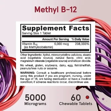 Jarrow Methyl B-12 5000 mcg Energy Brain Support