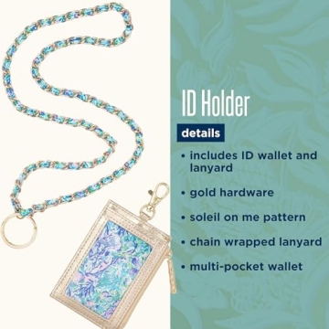 Stylish Lilly Pulitzer ID Holder and Lanyard for Everyone
