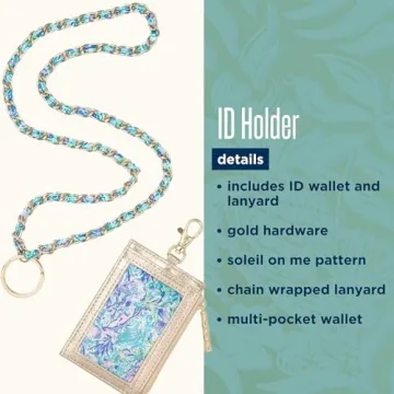 Stylish Lilly Pulitzer ID Holder and Lanyard for Everyone