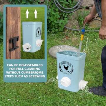 Tgeyd Chicken Feeder and Waterer Set for Easy Poultry Care