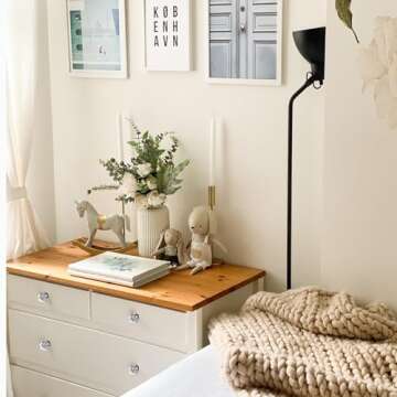 HIEMEY 8 Pcs Crystal Cabinet Knobs, Glass Cabinet Knobs for Dresser Drawers, Kitchen Cabinet Drawer Pulls and Knobs Black Matte, Octagon, LS-015